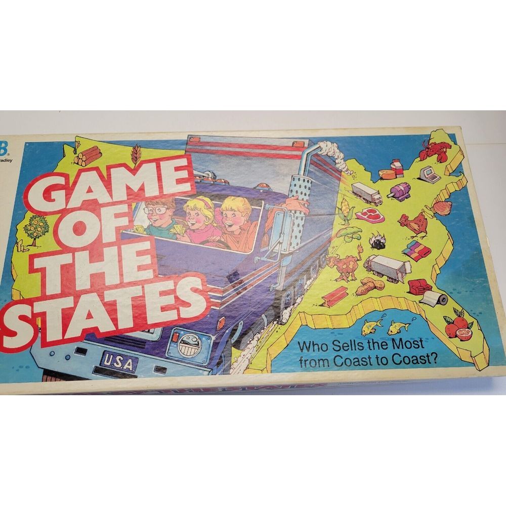 1987 Vintage Game of the States, by Milton Bradley